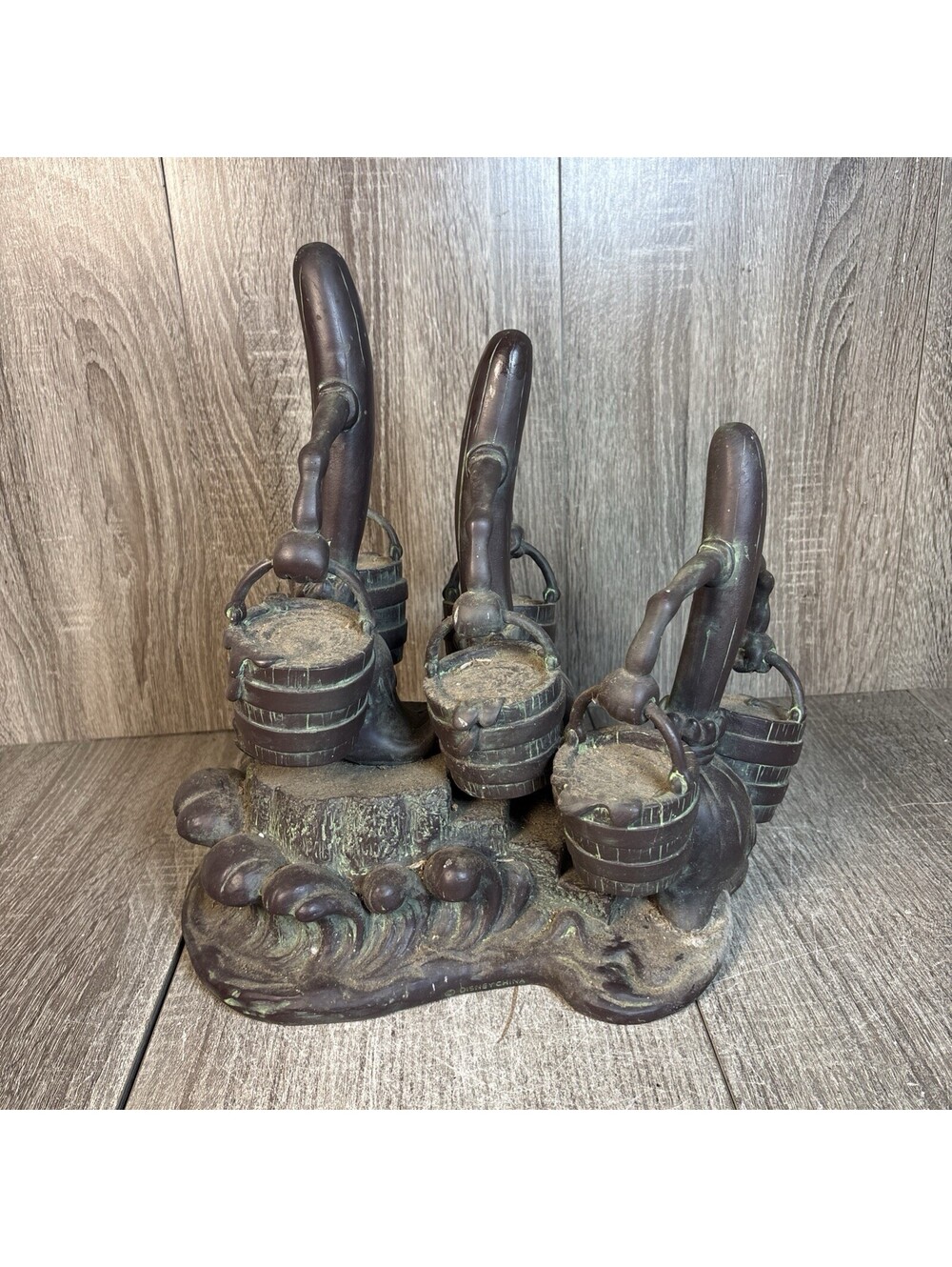 Disney Fantasia Sorcerer’s Apprentice Broom Buckets Figurine Statue Vintage